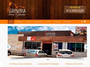 Criação de Site para Galeteria